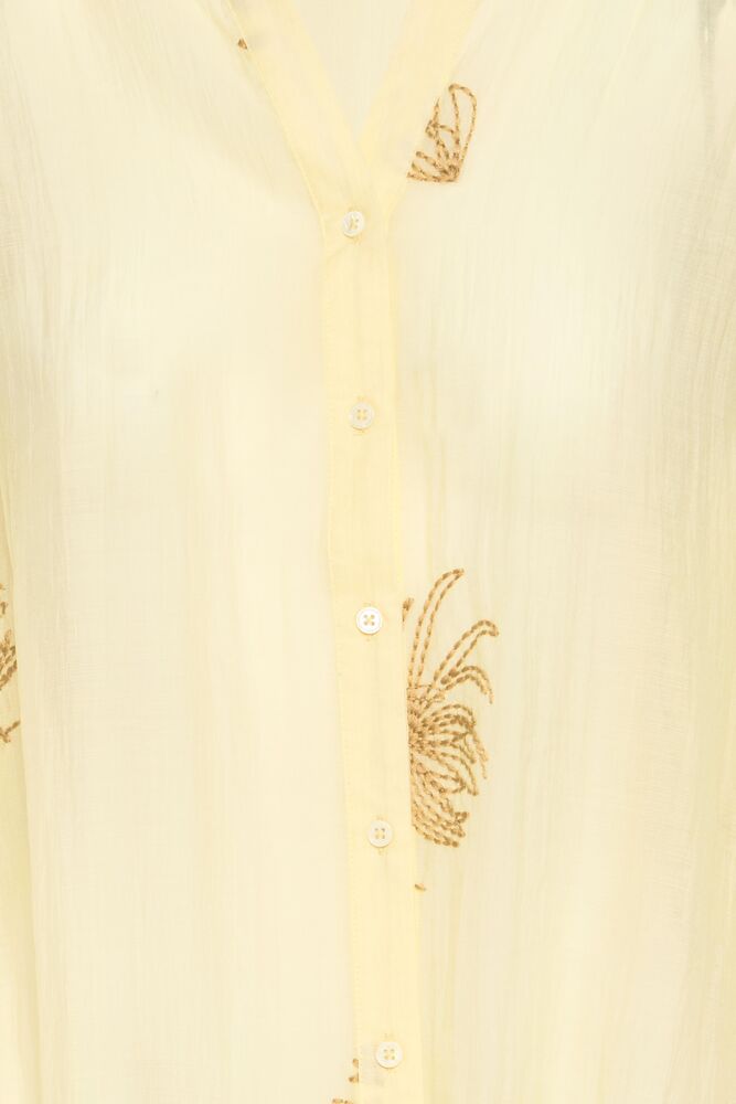Fransa Wina Shirt - Pastel Yellow