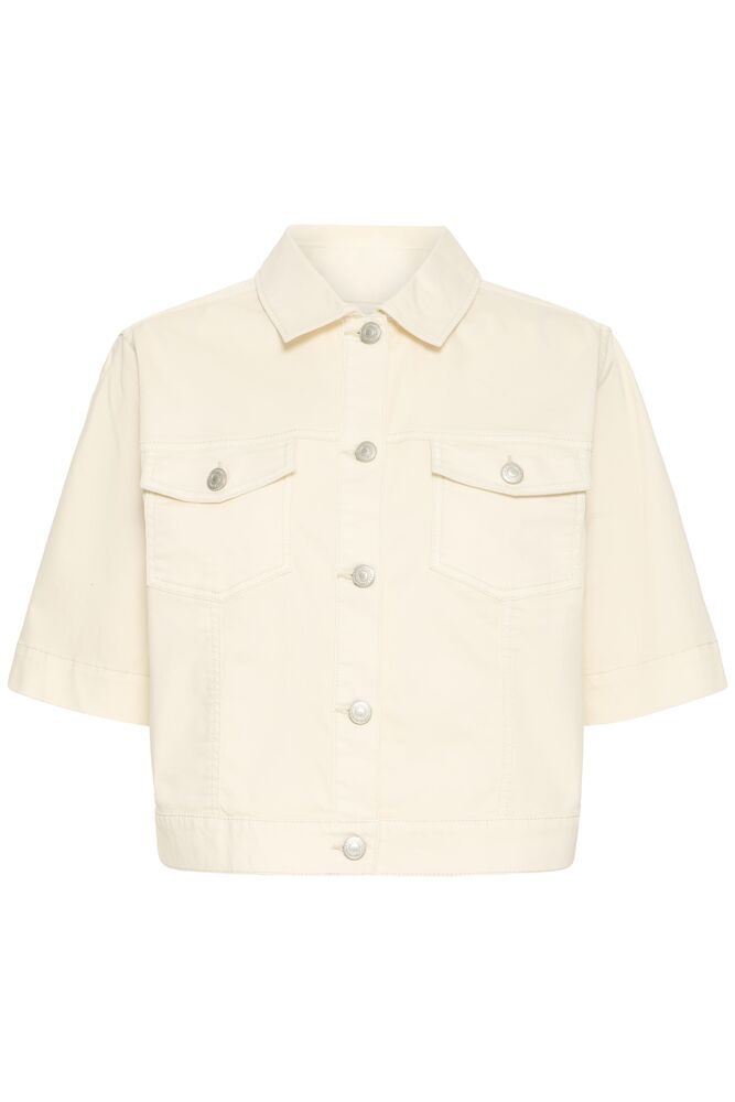 Fransa Twill Jacket - Whisper White