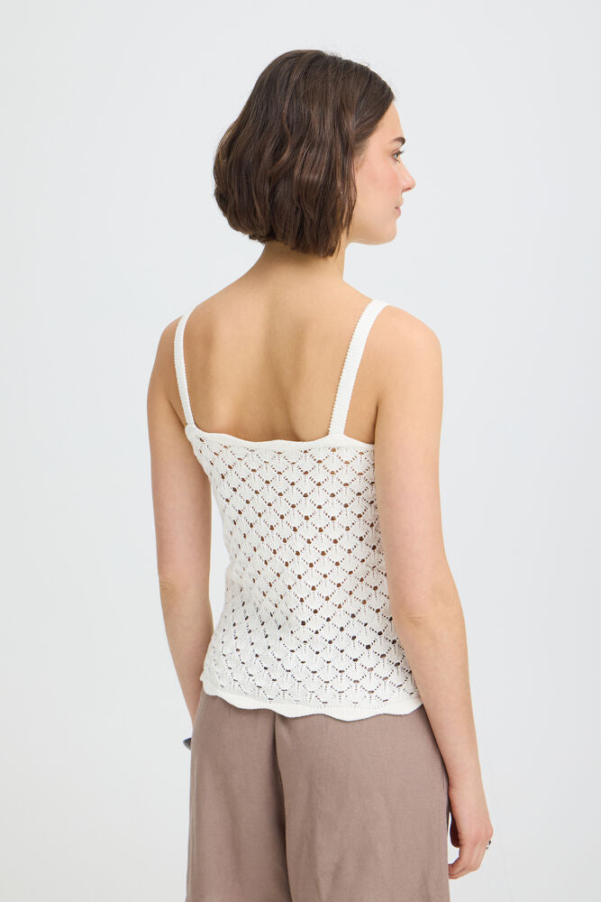 Fransa Oda Top - Whisper White
