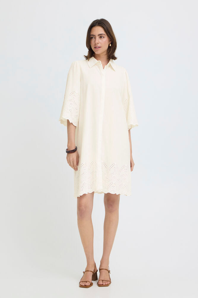 Fransa Rae Dress - Whisper White