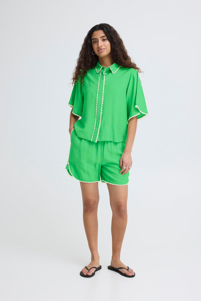ICHI Leni Shirt - Greenbriar