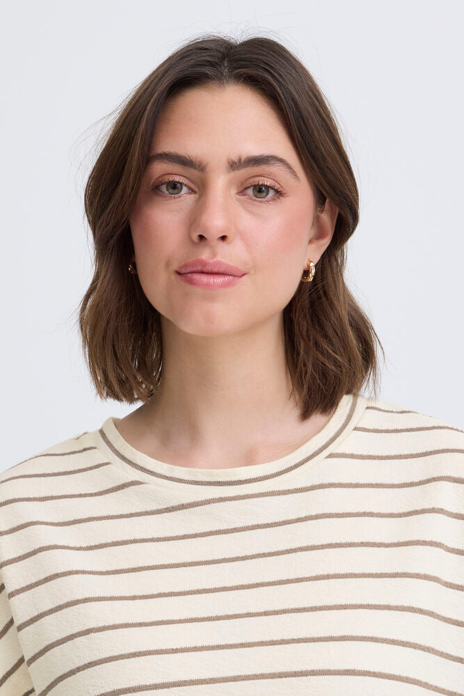 Fransa Fauna Tee - Mountain Stripe