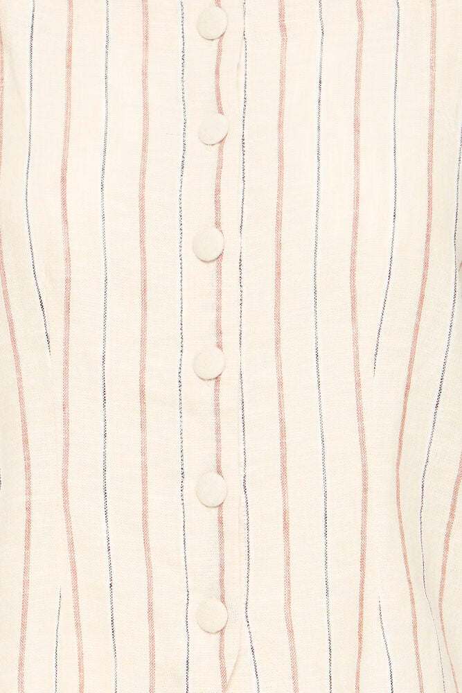 ICHI Linno Top - Brown Stripe