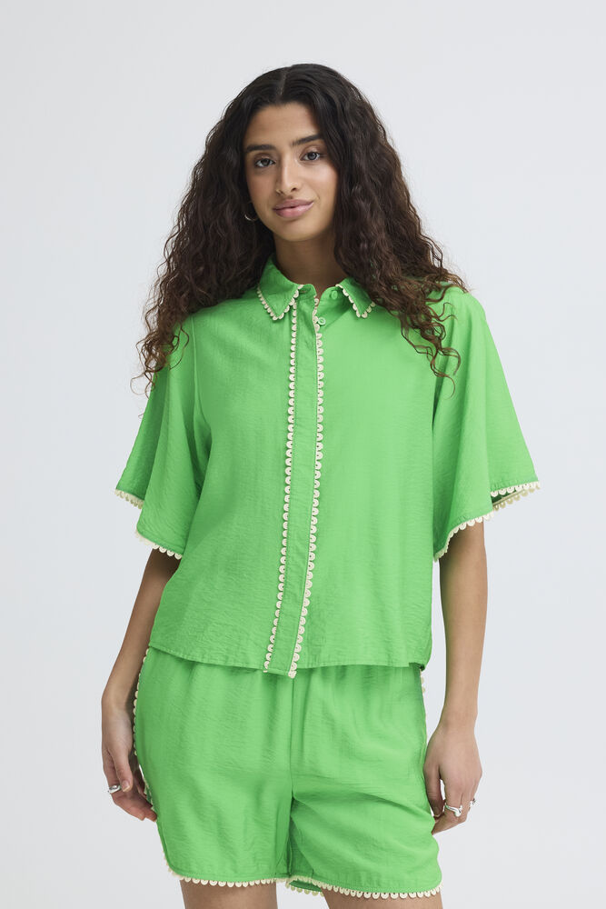 ICHI Leni Shirt - Greenbriar