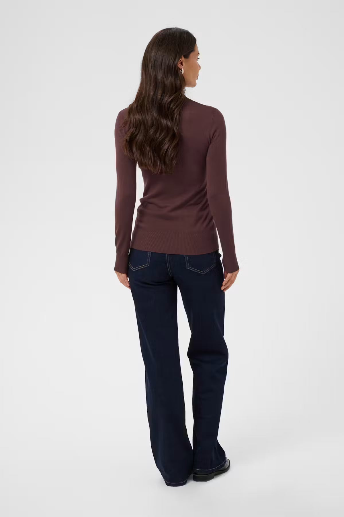 Kaffe Astrid Roll Neck - Fudge