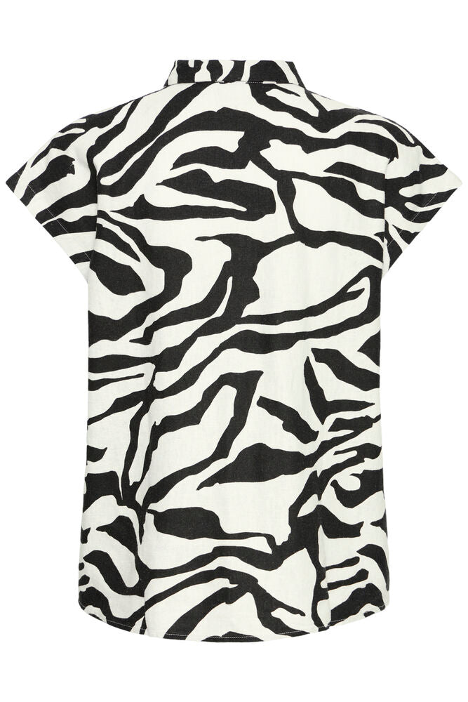 ICHI Linno Shirt - Graphic Animal