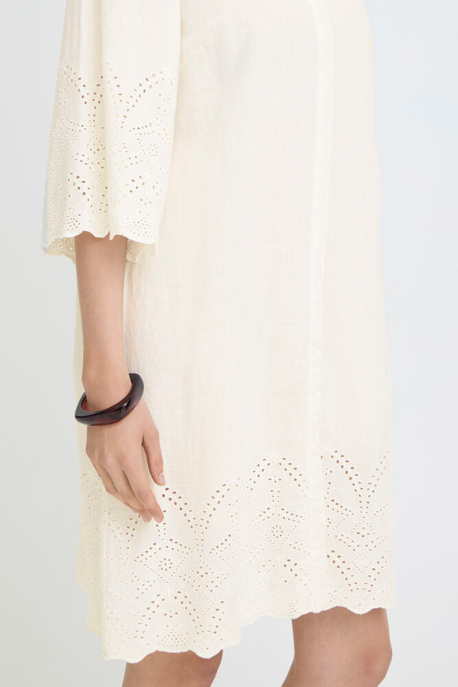 Fransa Rae Dress - Whisper White