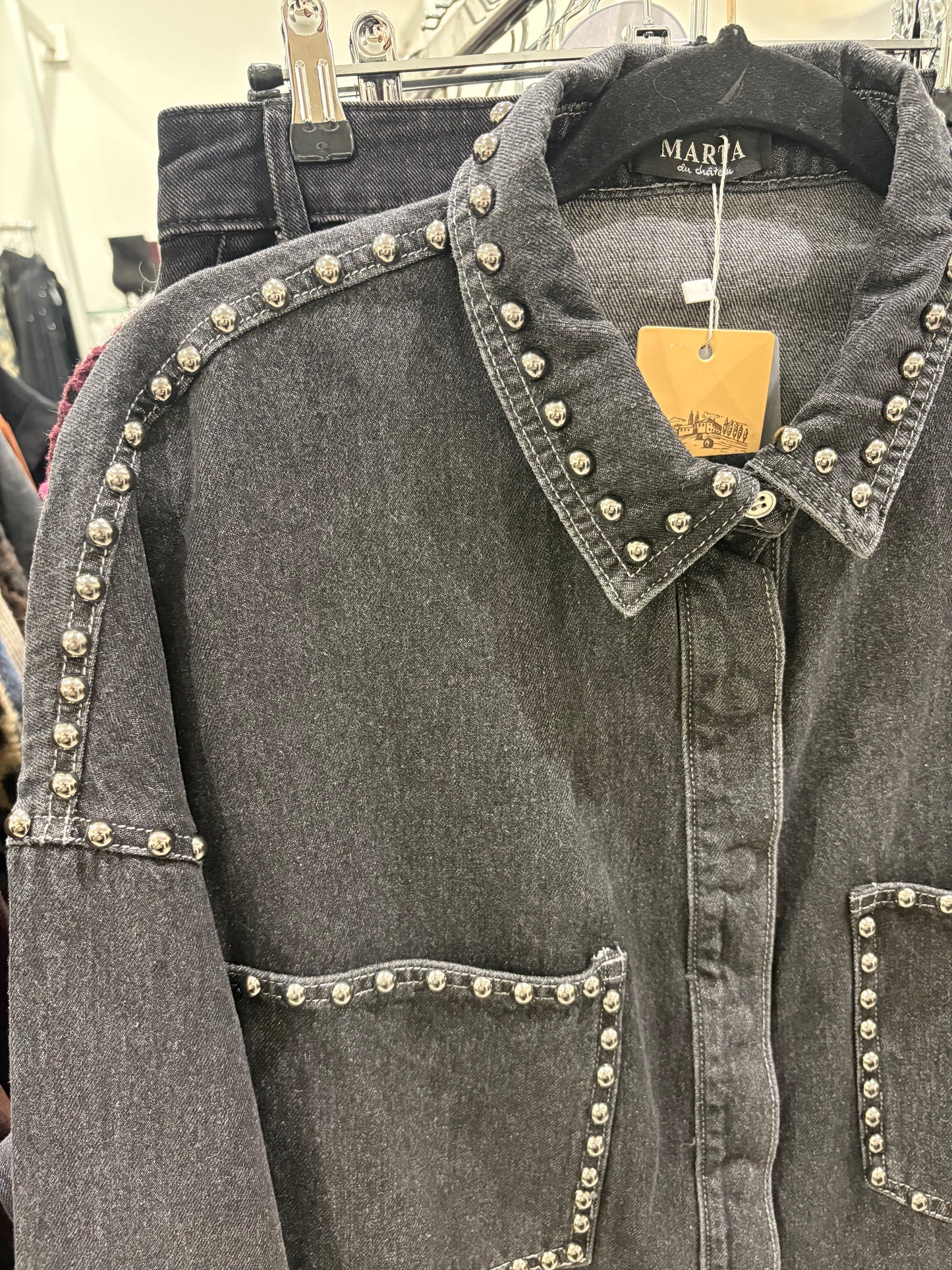 Marta Eila Denim Jacket - Denim Grey