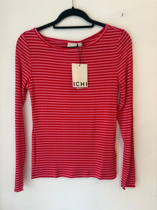 ICHI Cella Long Sleeve Top - Fruit Love Salsa