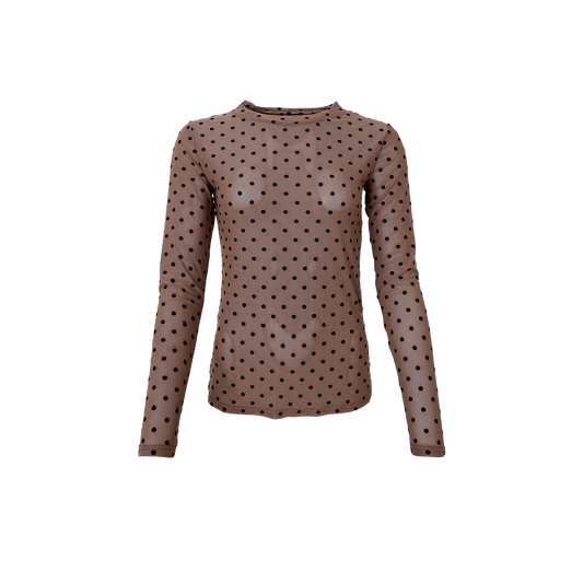 BC Jennie Mesh Top - nougat