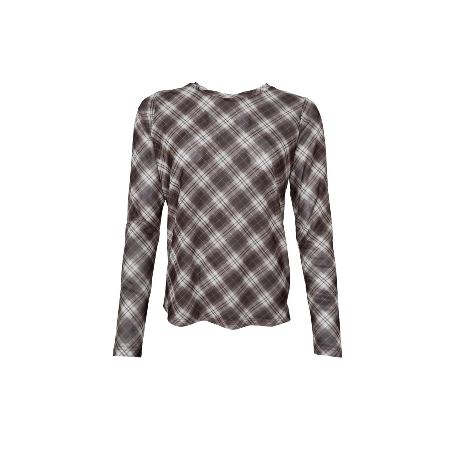 BC Kamma Mesh Top - Brown Tartan