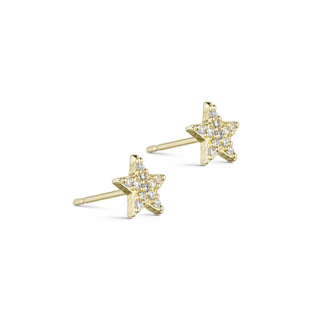 Pure by Nat Zoe Star Earrings - Gold