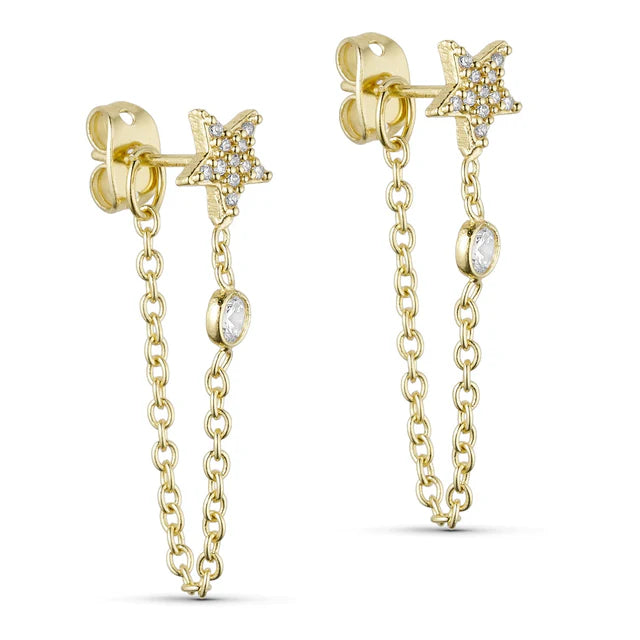 Pure by Nat Zoe Chain Earrings
