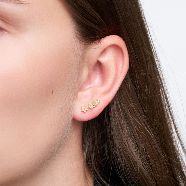 Pure by Nat Zoe Post Uneven Pair - Gold