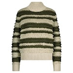 RB Sweater with Loops & Stripes - Khaki