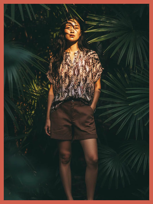 Nooki Carvell Summer Shorts - Chocolate