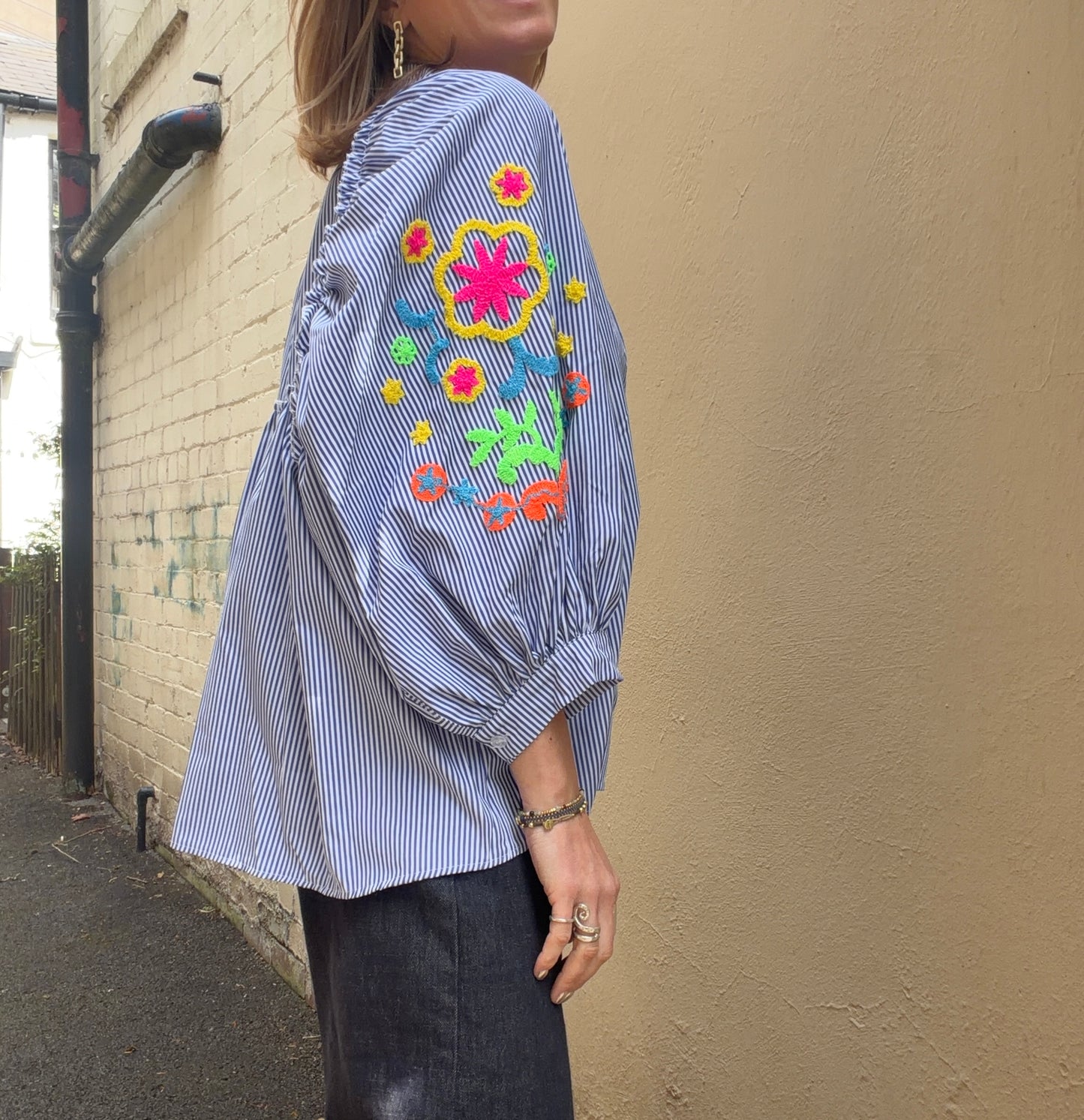 Marta Aleta Shirt - navy