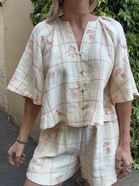 FRNCH Alessandro Top - cream