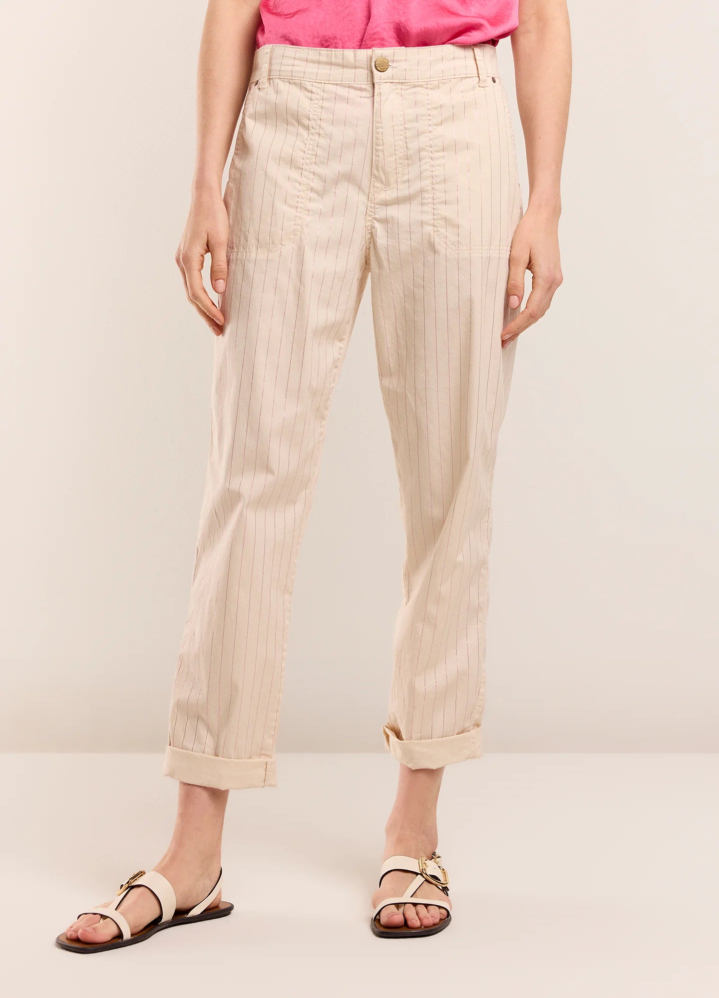 Summum Trousers with Metallic Stripe