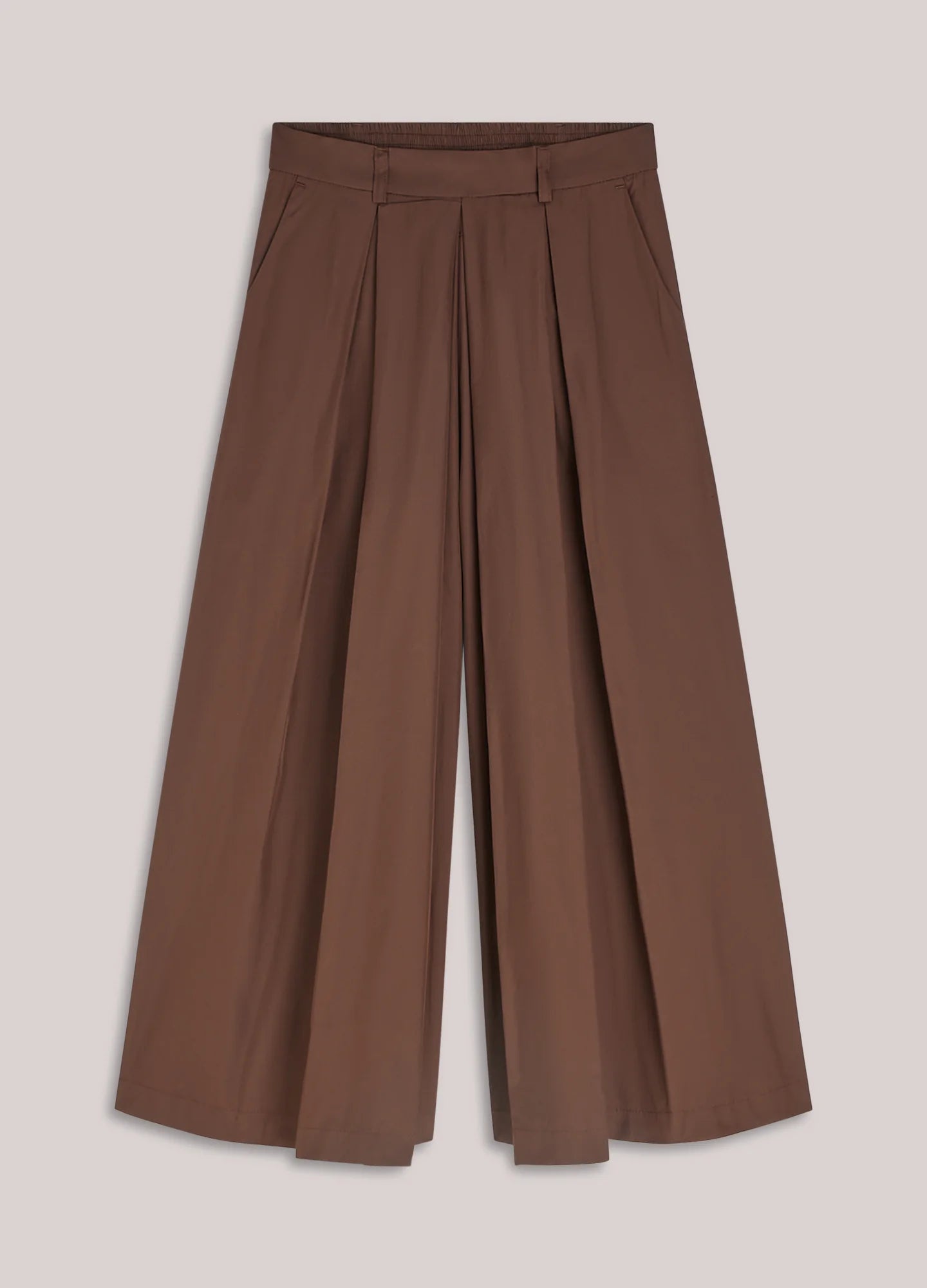 Summum Taffeta Culottes - Brown