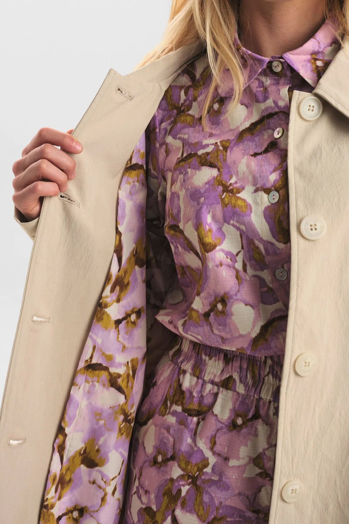 Numph Ella Coat - sand
