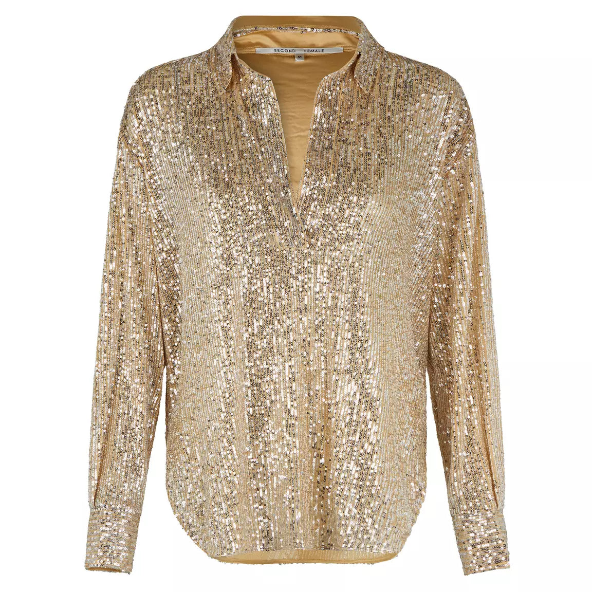 Second Female Shine on Blouse - Silver/Gold