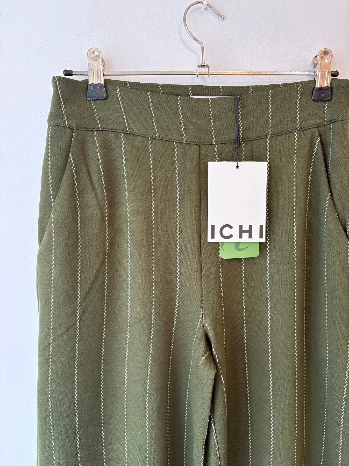 ICHI Ruti Wide Pants - Rifle Green