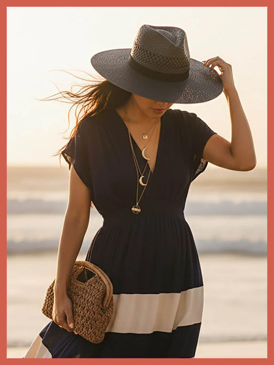 Nooki Beth Oversized Fedora Hat - Black