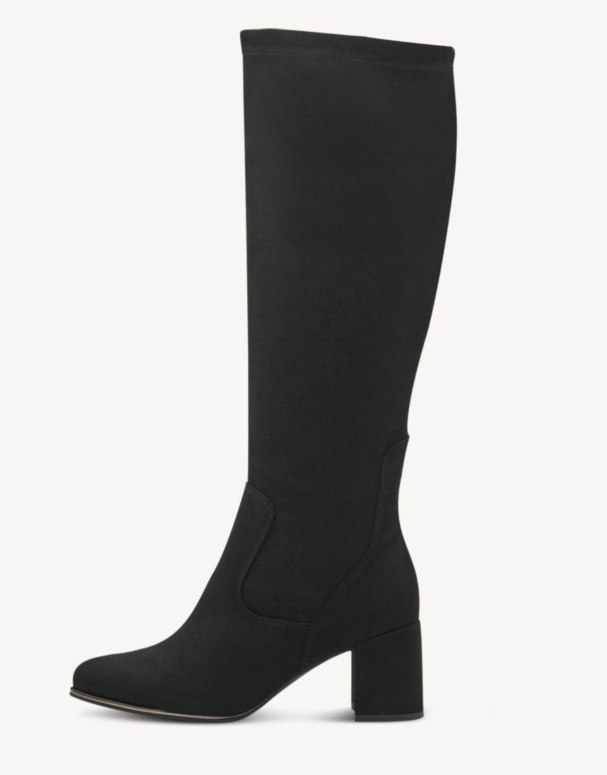 MT Stretch Knee Boots (higher heel) - Black