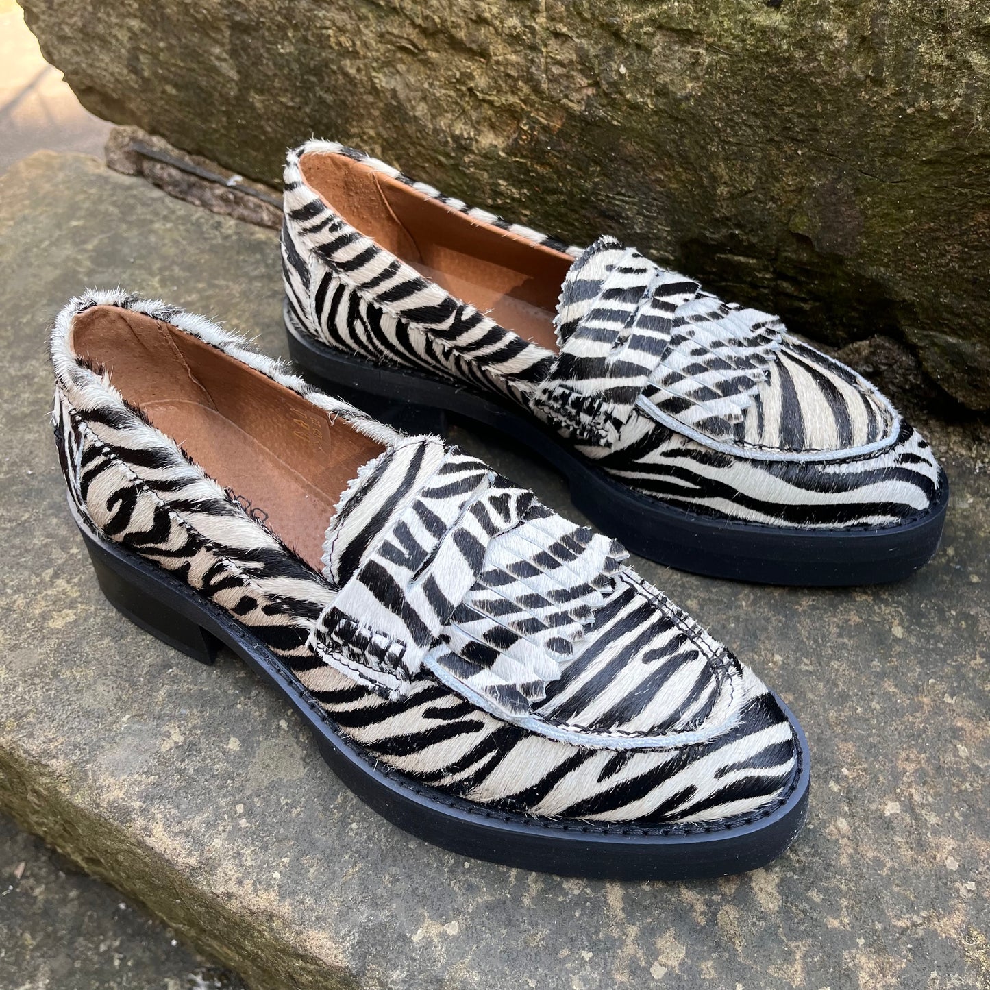 DWRS Zebra Loafers