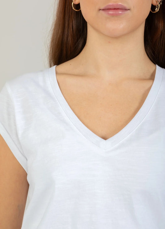 Coster CPH v-neck tee - white