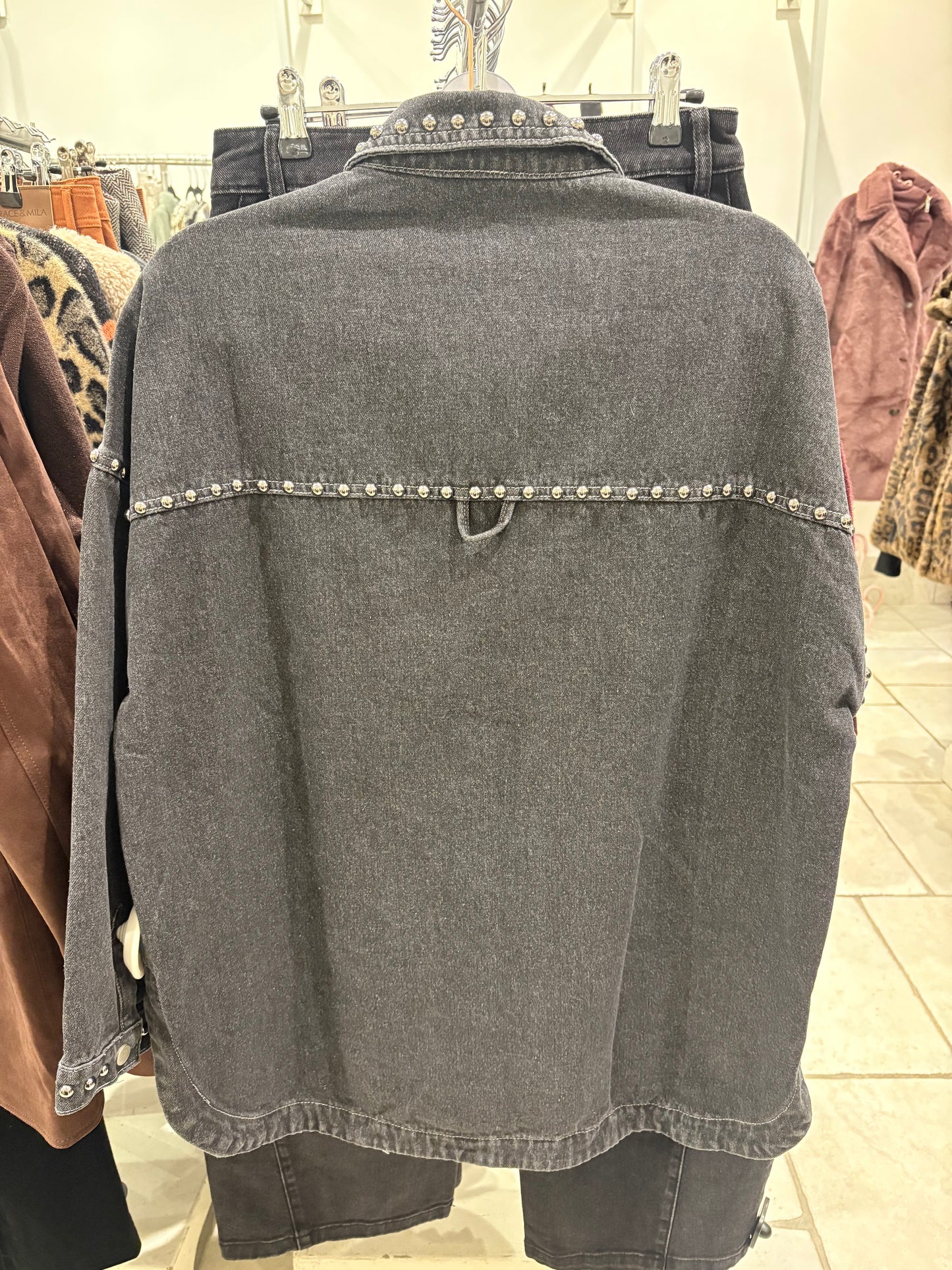 Marta Eila Denim Jacket - Denim Grey