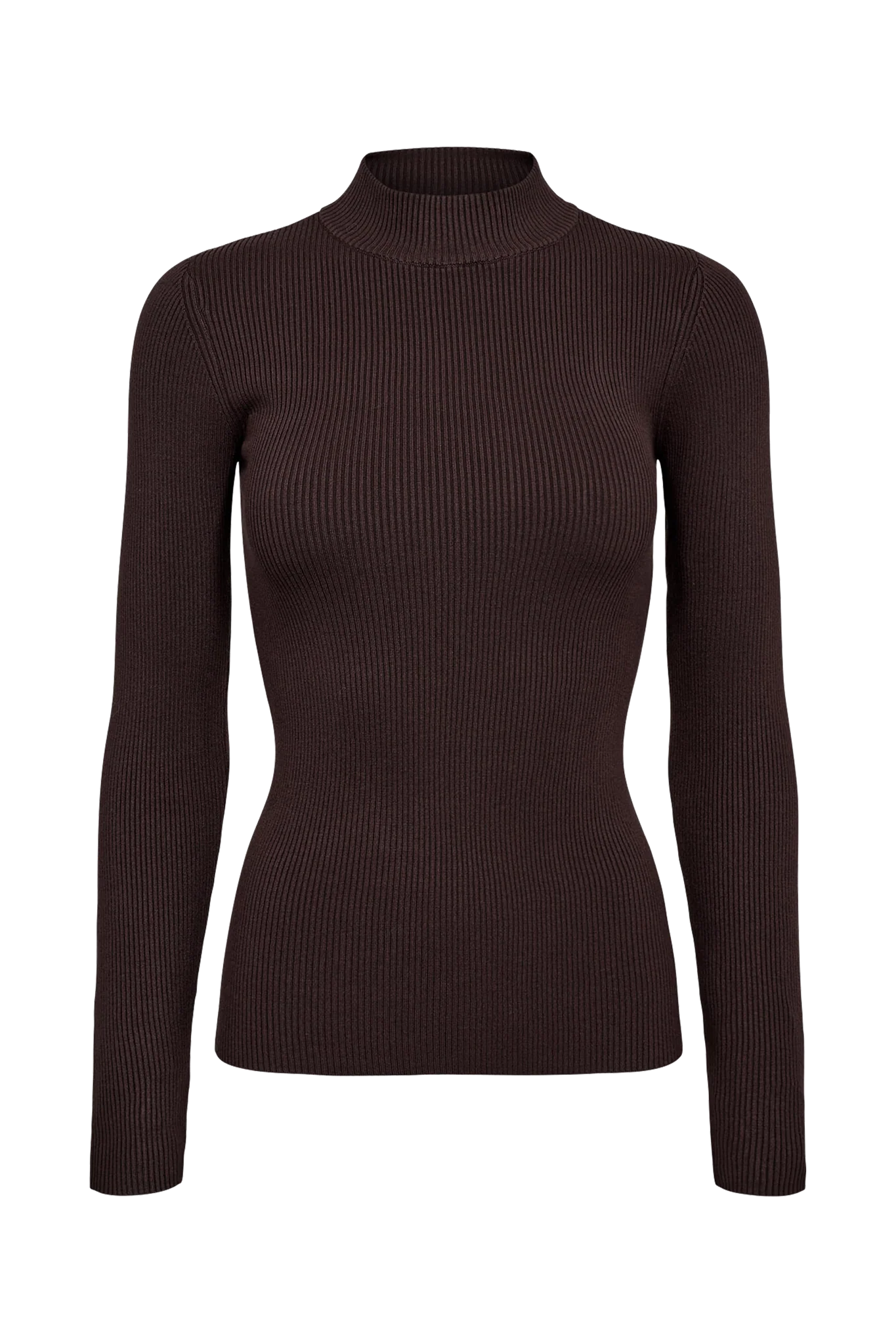Numph Bia Long Sleeve Pullover - Black Coffee