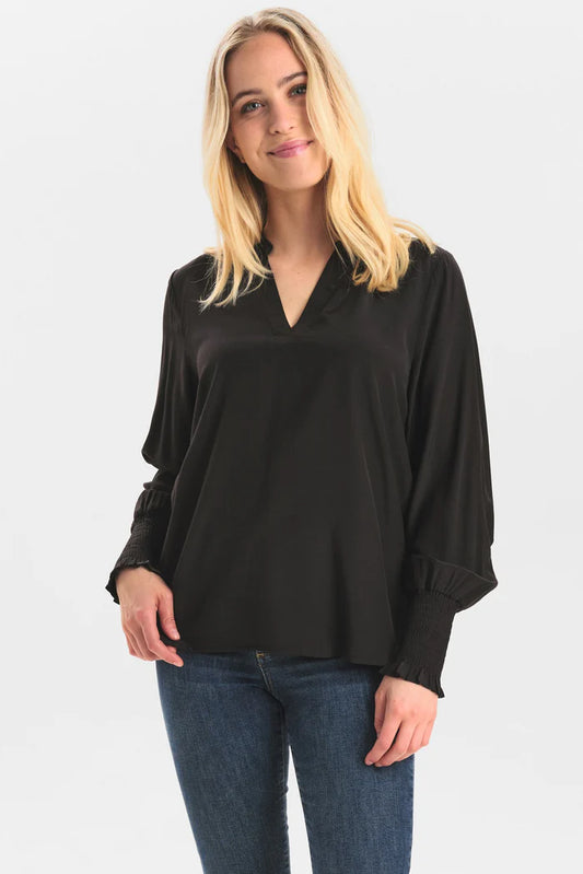 Numph Softy New Blouse - Black