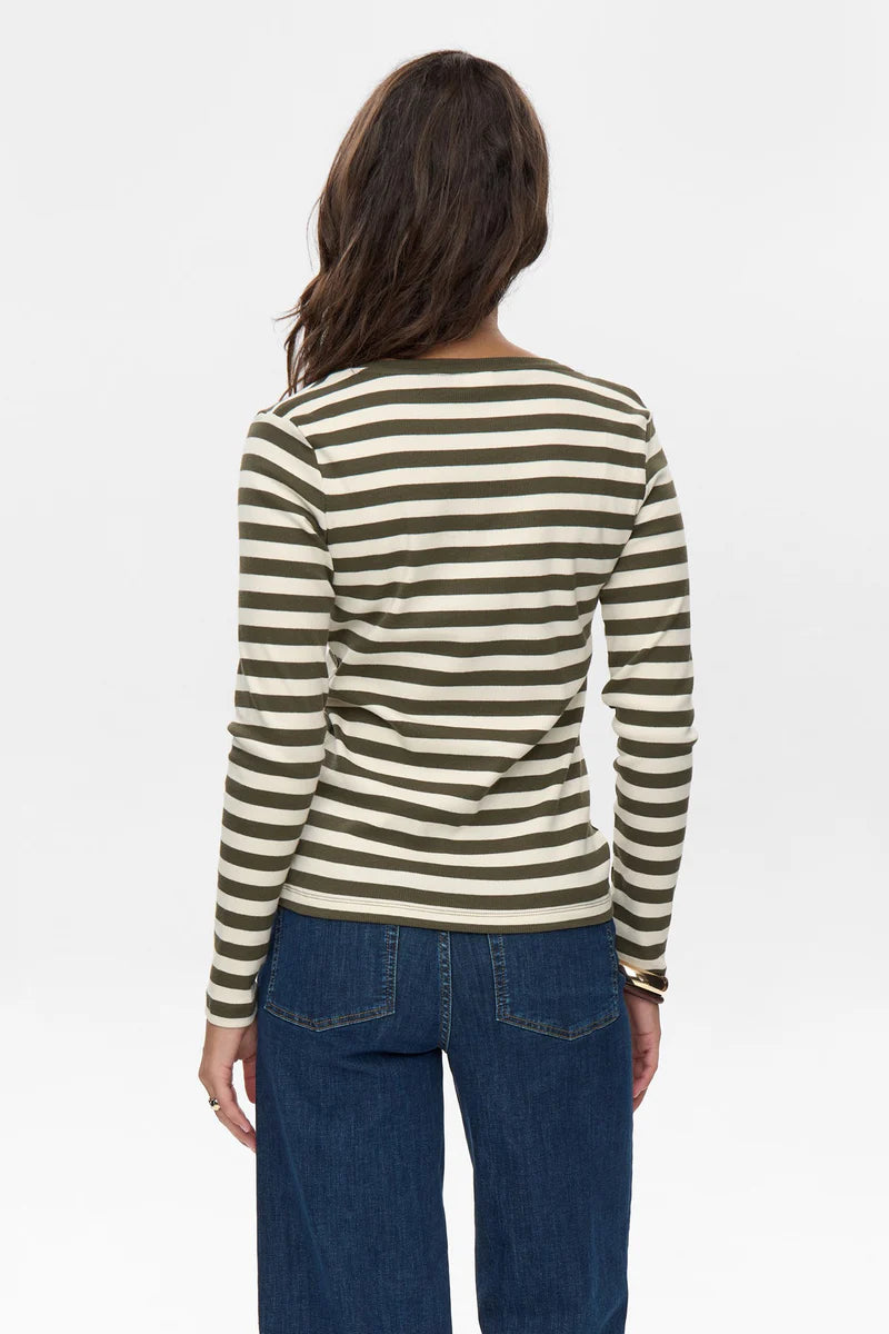Numph Mixie l/s top - Grape Leaf