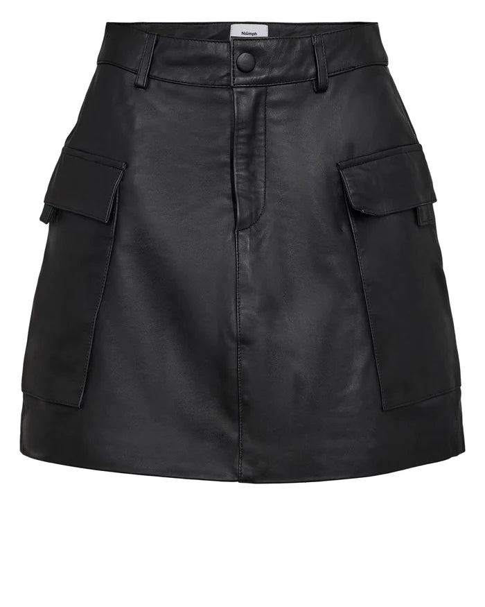 Numph Caren Leather Skirt