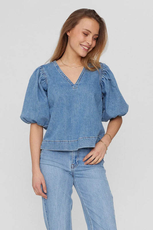 Numph Toronto Denim Blouse