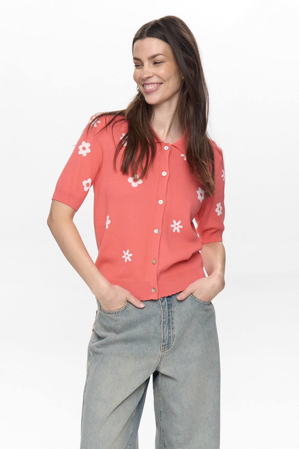 Numph Margitta Cardigan - Cayenne