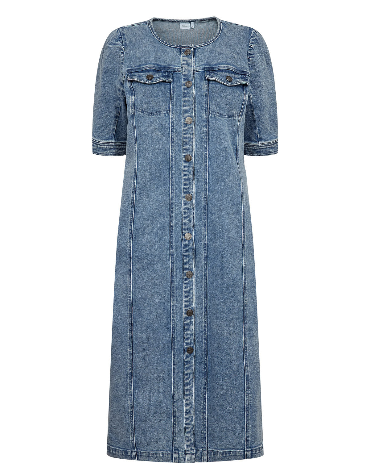 Numph Silva Dress - Light Blue Denim