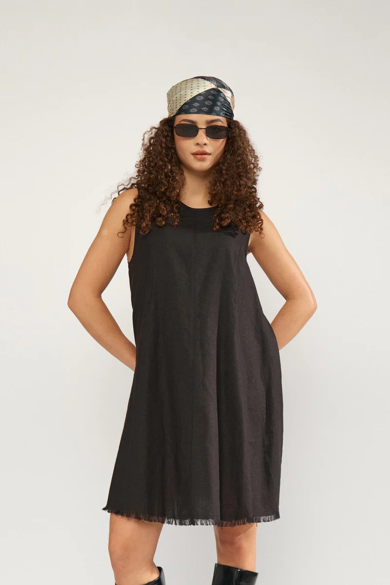 Numph Alani Short Dress - Black