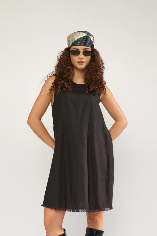 Numph Alani Short Dress - Black