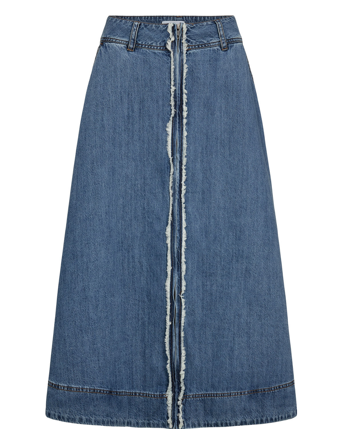 Numph Sandie Skirt - Medium Blue Denim