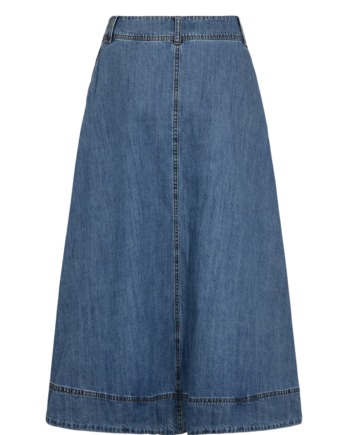 Numph Sandie Skirt - Medium Blue Denim