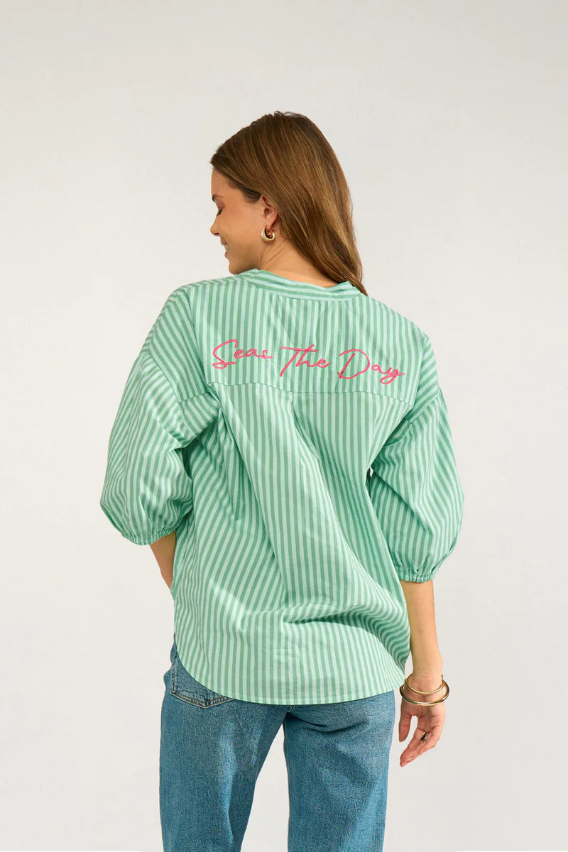 Numph Seanne Shirt - Absinthe Green