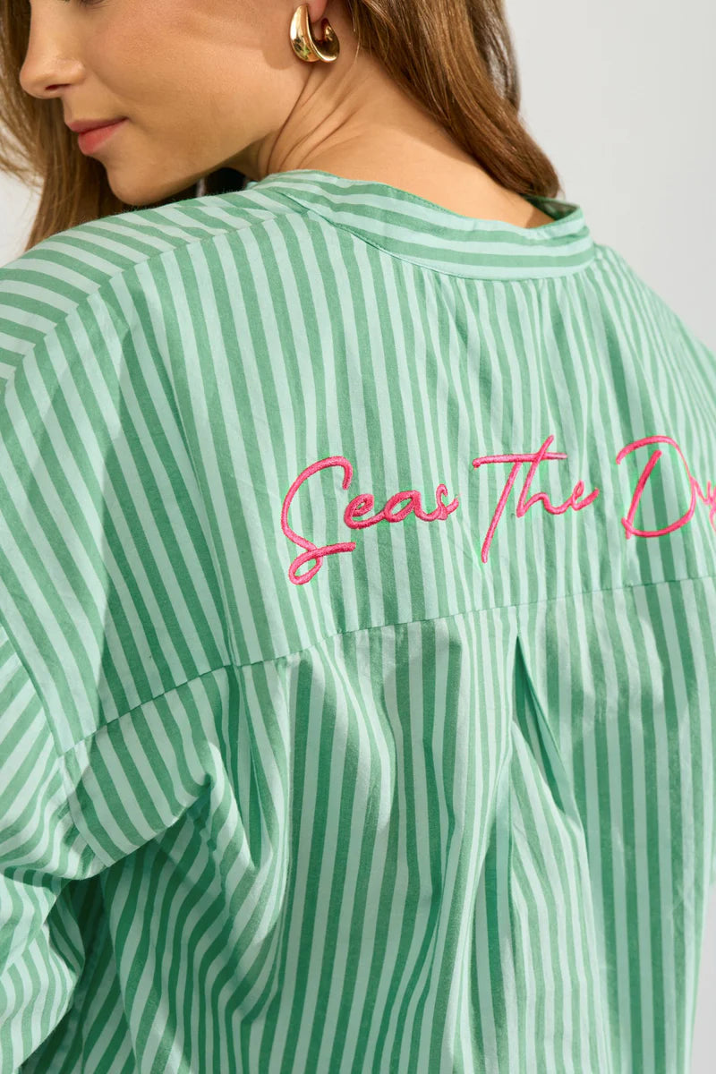Numph Seanne Shirt - Absinthe Green