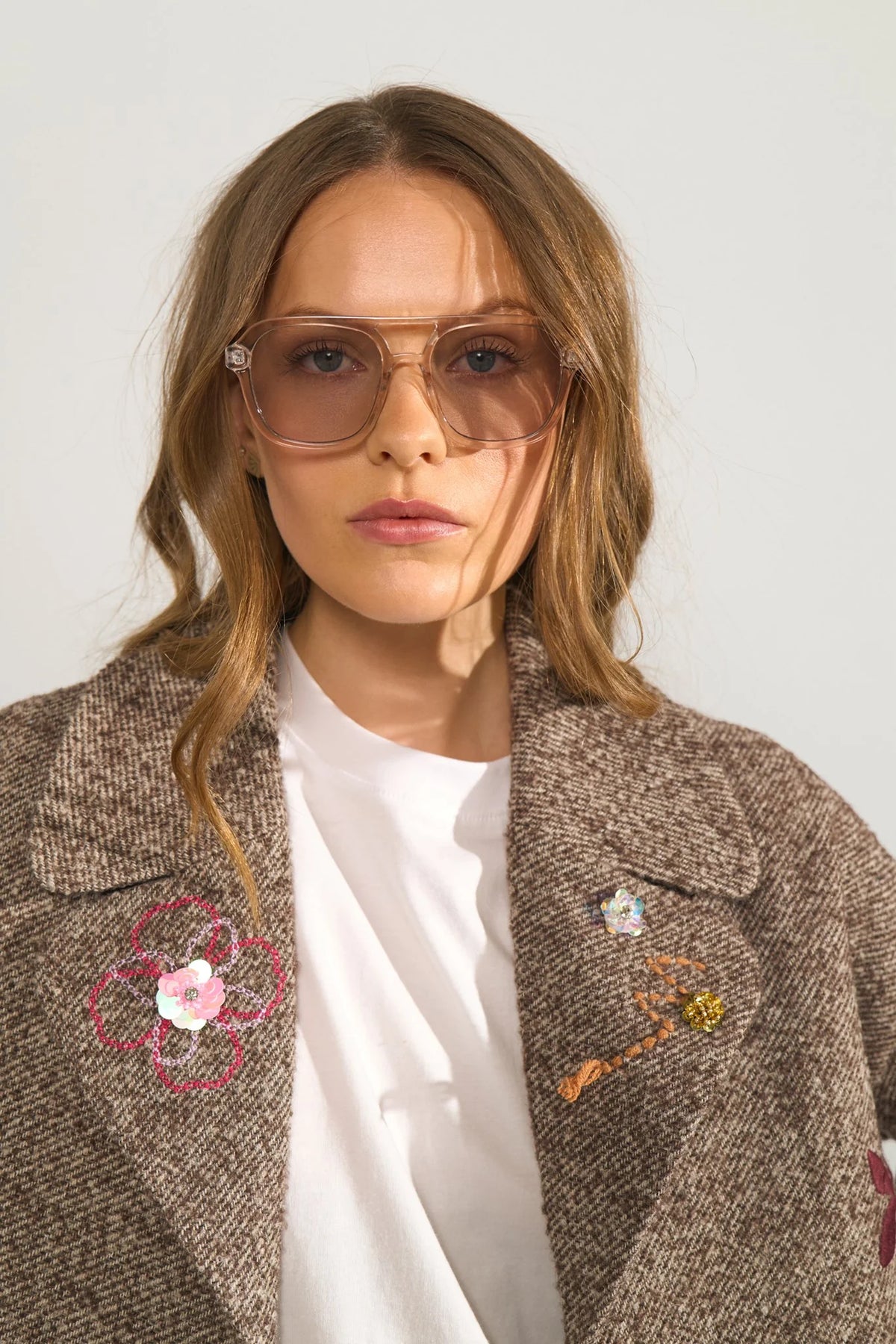 Numph Ravina Embroidery Jacket - Dark Earth