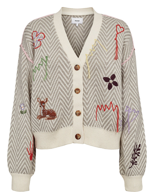 Numph Ravissi Cardigan - Light Grey