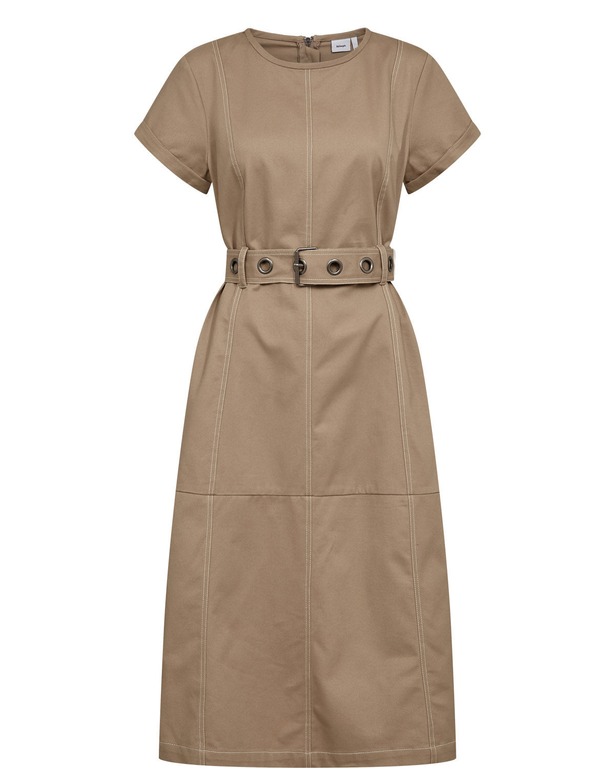 Numph Hilme Dress - Silver Mink