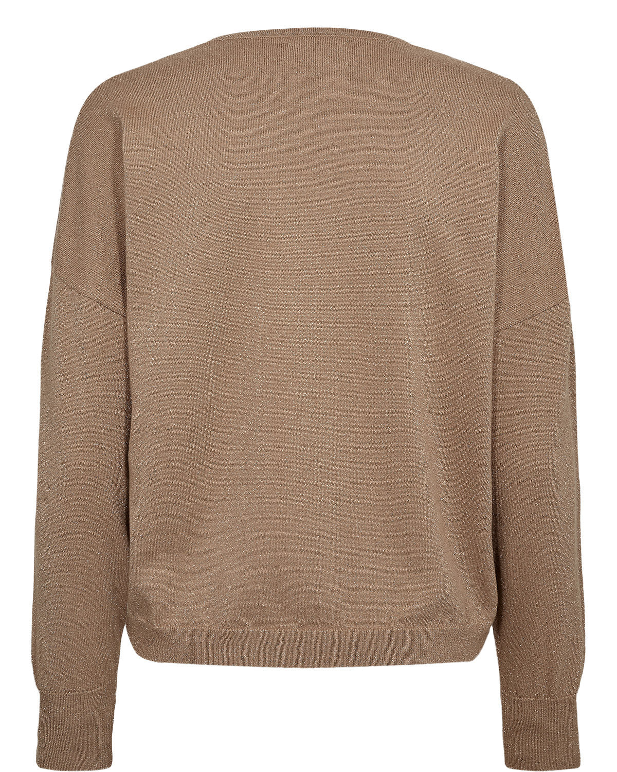 Numph Dayletta Lurex Pullover - Silver Mink