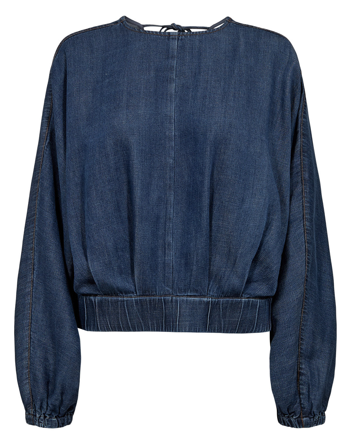Numph Alona Blouse - Dark Blue Denim